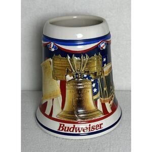 Vintage 1997 Ceramarte Anheuser-Busch Budweiser "Let Freedom Ring" Beer Stein